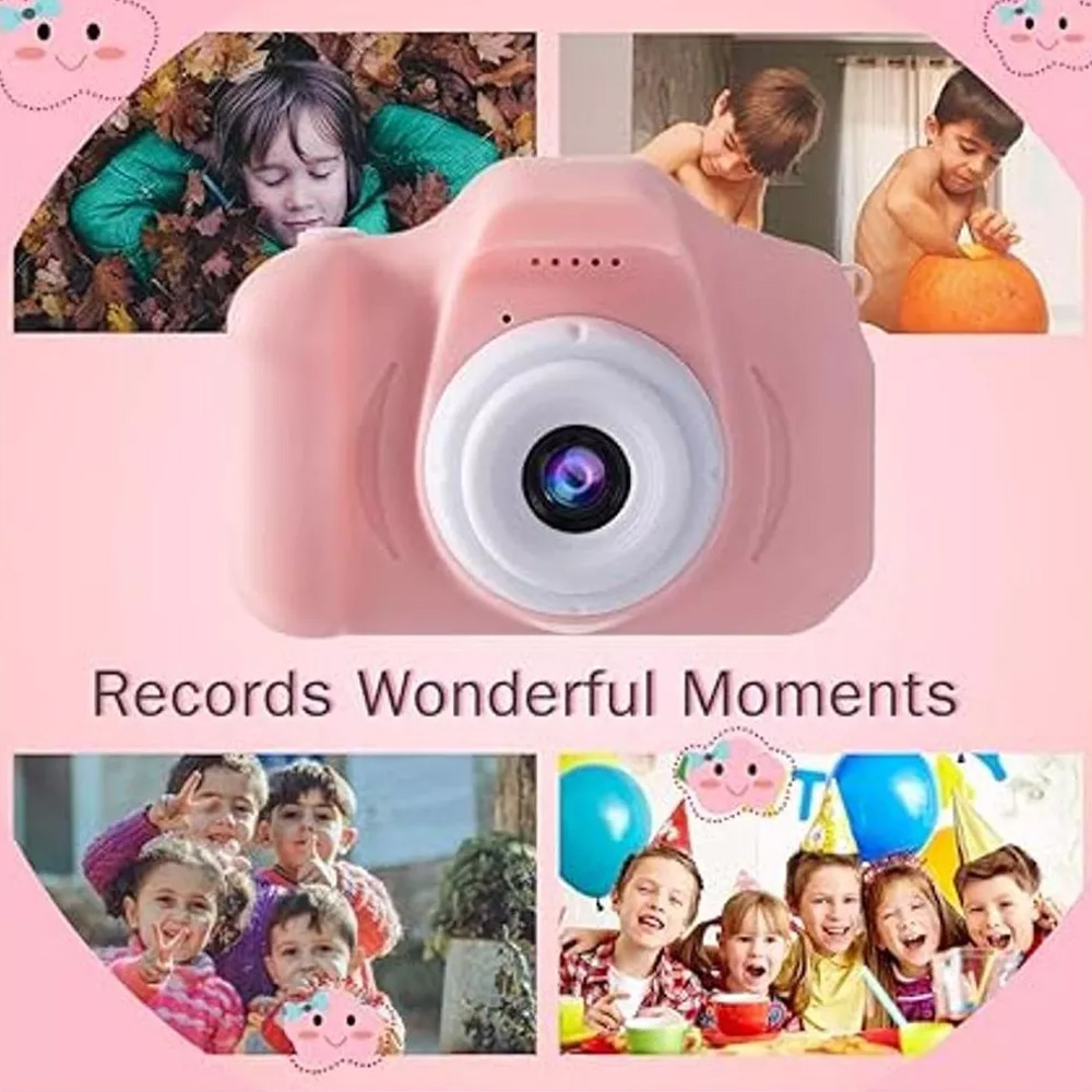 📸 Mini Cámara Digital Infantil Rosa - ¡Captura Momentos Divertidos! 2