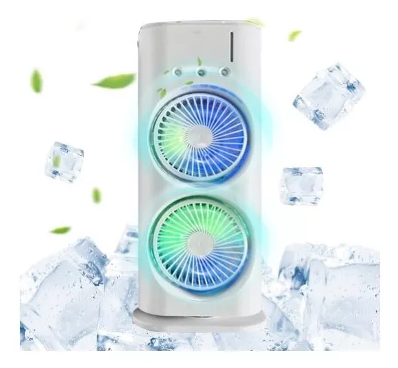 VENTILADOR DE TORRE DOBLE HUMIDIFICADOR