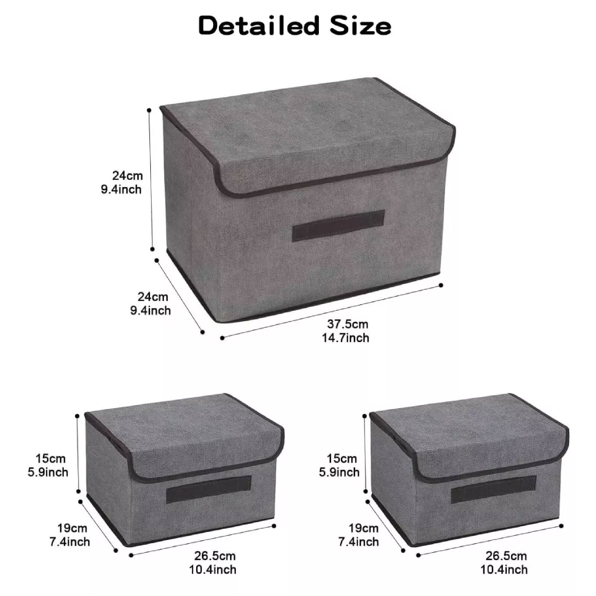 Miniatura 4 de Caja Organizador Con Tapa Plegable X3