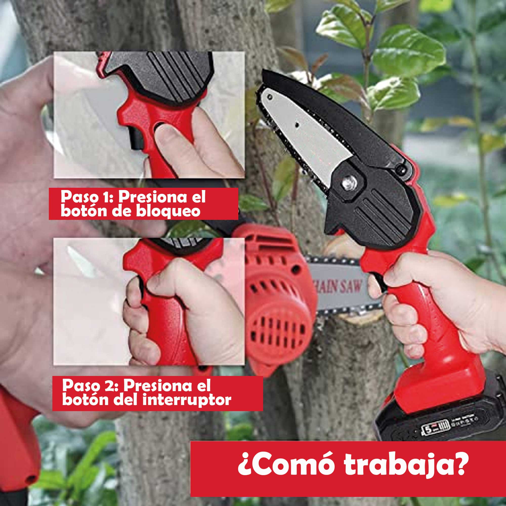 Miniatura 6 de Mini Sierra eléctrica portátil