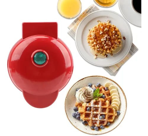 Mini waflera antiadherente electrica