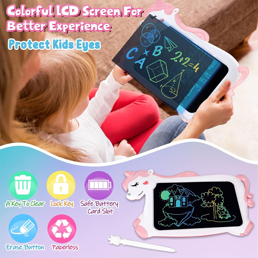 🎨 Tablero Mágico LCD 10 In Unicornio - Diversión y Creatividad Sin Fin! 2