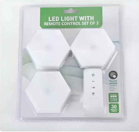 Luz Led X 3 Lámpara Adhesiva