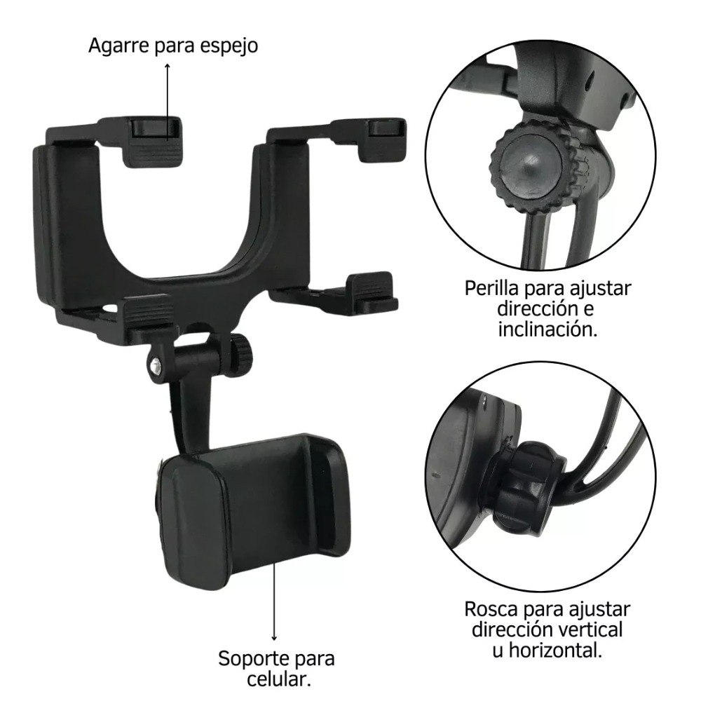 Holder Soporte Celular Para Autos Espejo