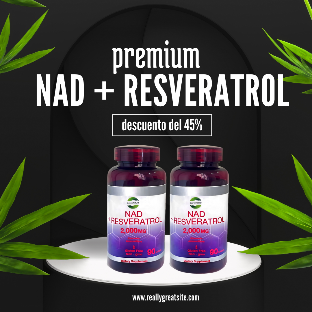 NAD+ RESVERATROL X 90 PERLAS