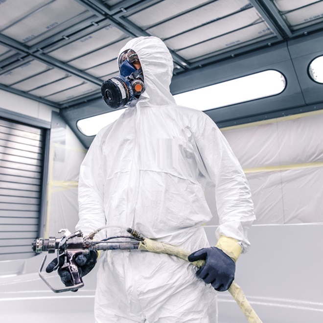 Traje Overol Antifluido Blanco con Gorro