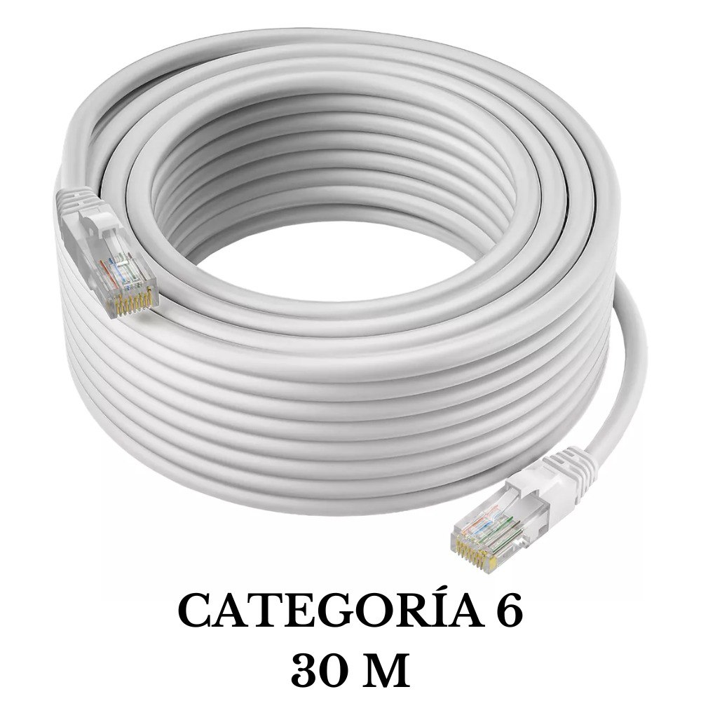Cable Lan De Internet Cat6e 30 Metros