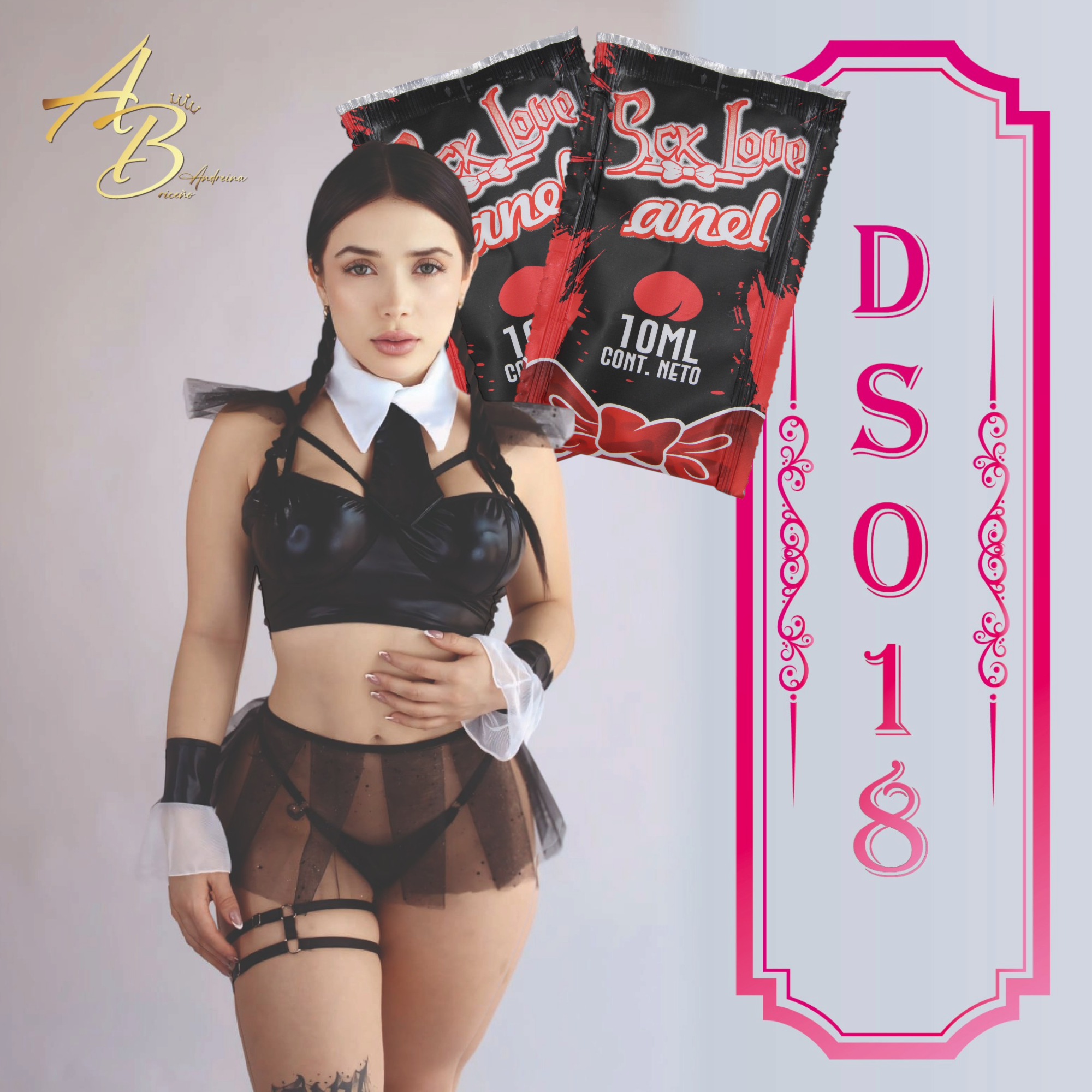 Disfraz Merlina +  02 Sachet Anal