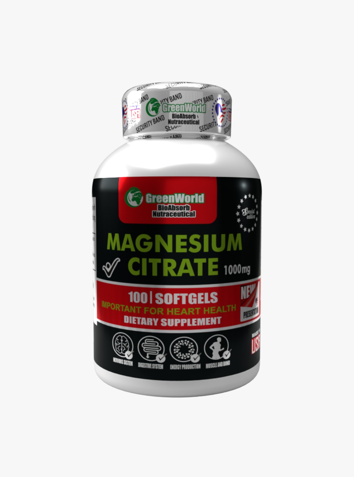 CITRATO DE MAGNESIO GREENWORLD