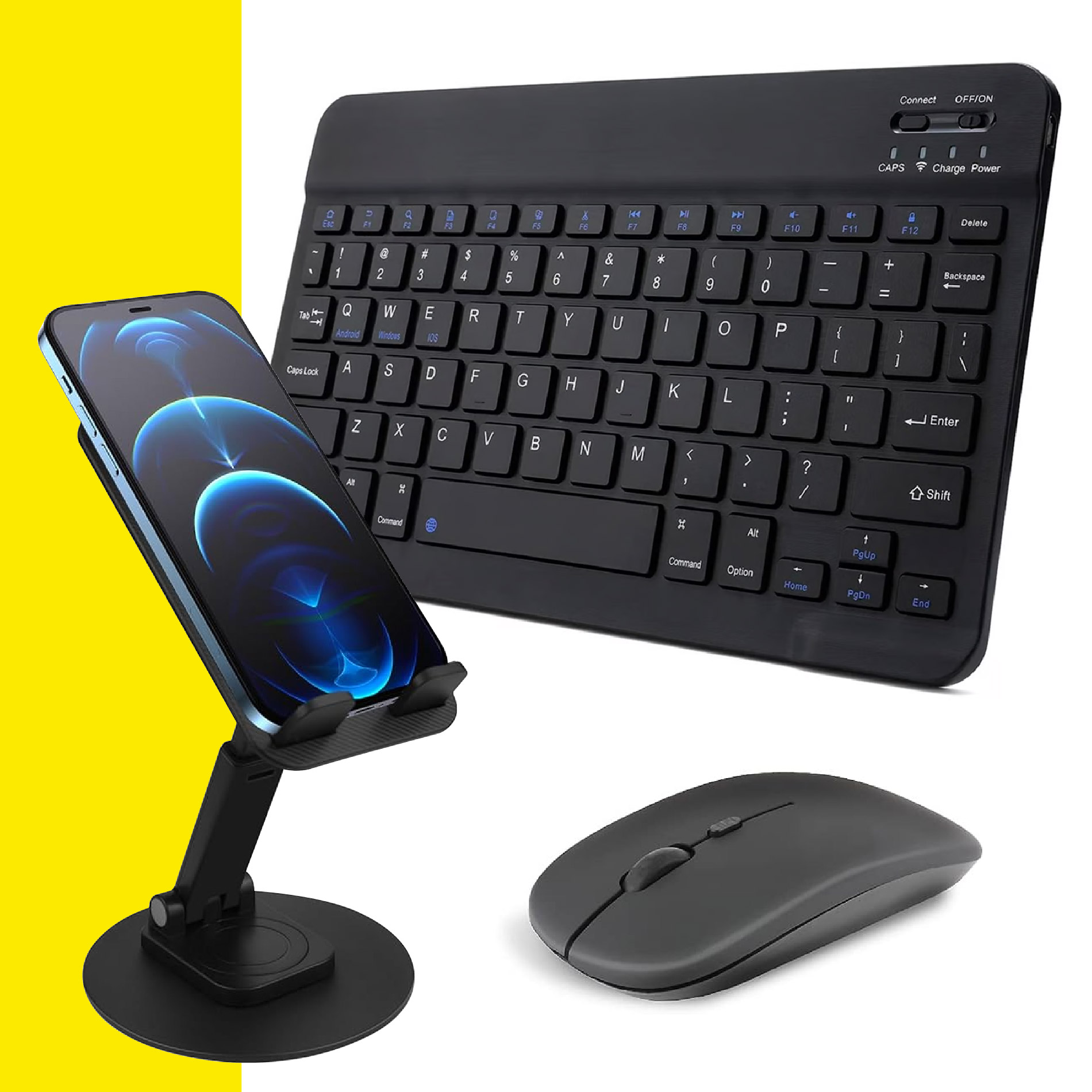 Miniatura 7 de Set 3en1 Teclado Bluethoot +Mouse +Base
