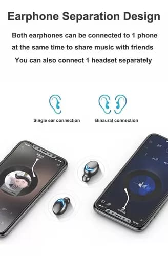 Miniatura 6 de Audífonos inalambricos deportivos F9