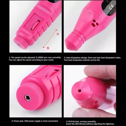 Miniatura 5 de Kit pulidor de uñas eléctrico portátil