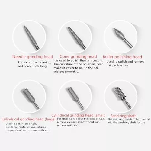 Miniatura 4 de Kit pulidor de uñas eléctrico portátil
