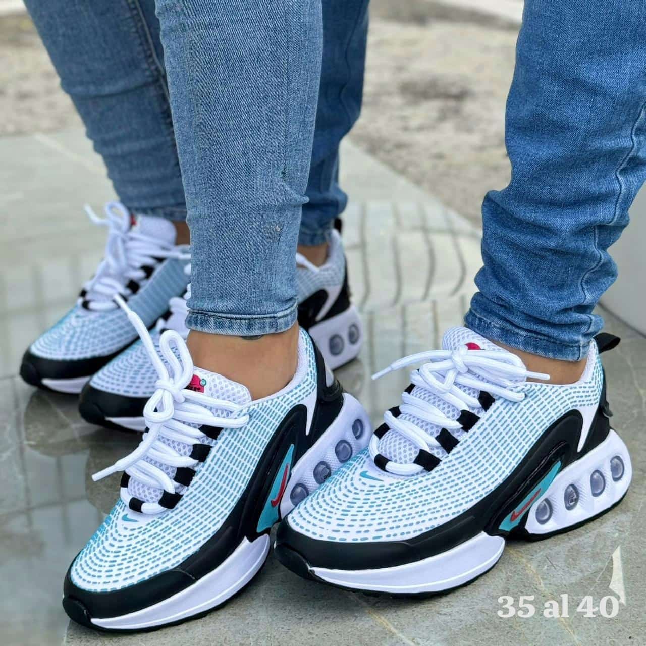 Tenis Nike Air Max Dn Blanco Turquesa