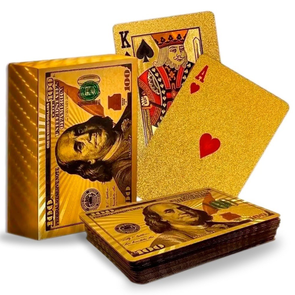 Miniatura 2 de Cartas Baraja Dorada Poker De Lujo Ultra