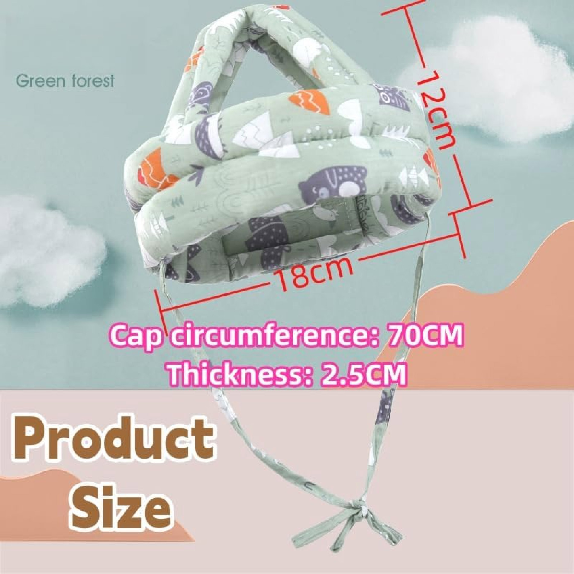 Gorro Protector de Cabeza Para Bebés