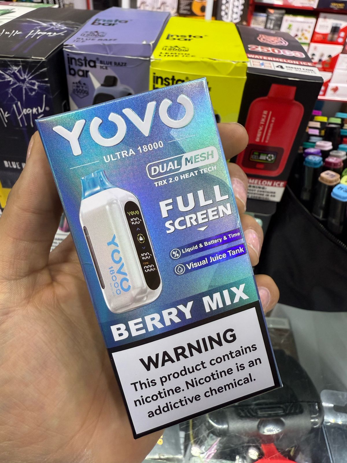 Vista 4 de Vape vaporizador ultra 18000 puff - SABOR: AMARILLO ALPHONSO MANGO