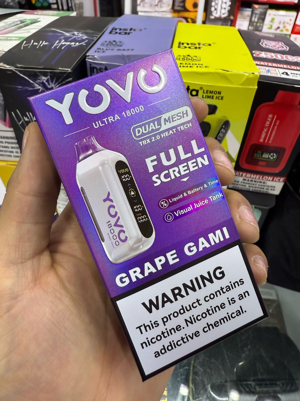 Vista 3 de Vape vaporizador ultra 18000 puff - SABOR: AMARILLO ALPHONSO MANGO