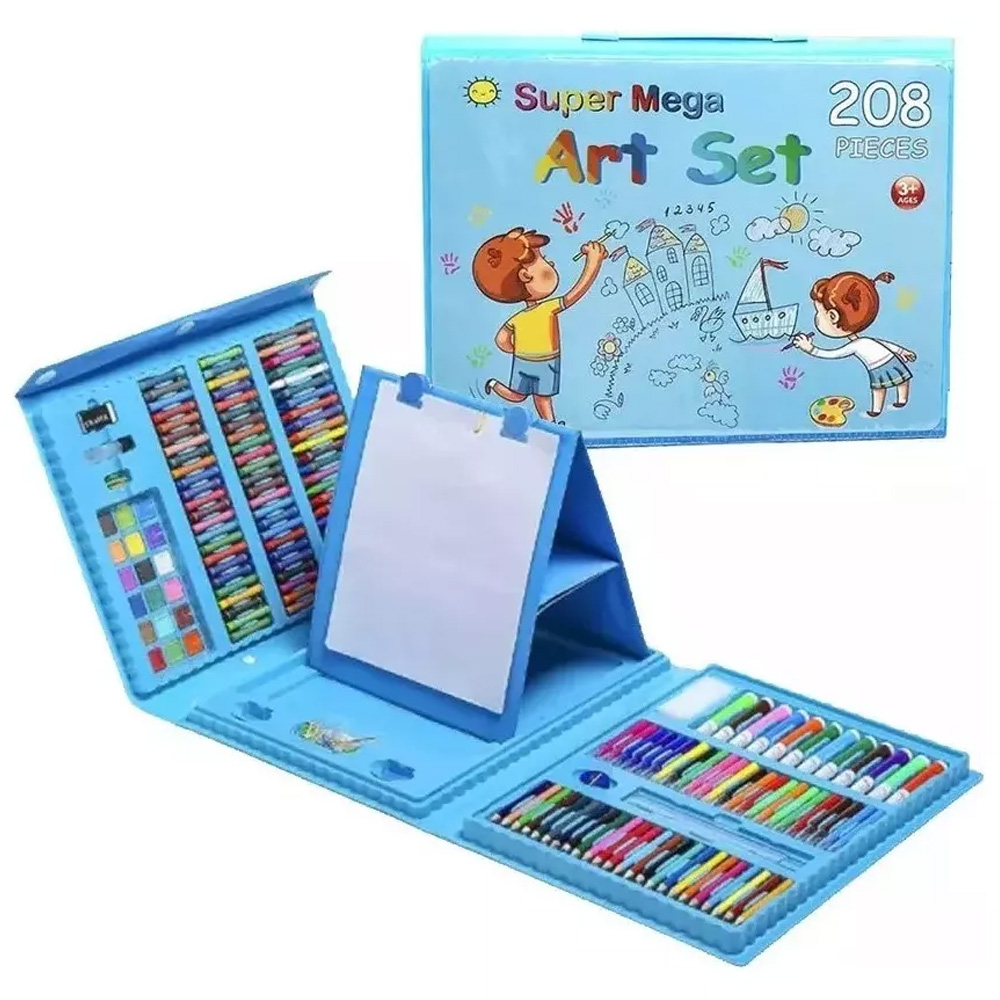 🎨 Kit de Arte Completo - 208 Piezas para Pequeños Artistas 🌈