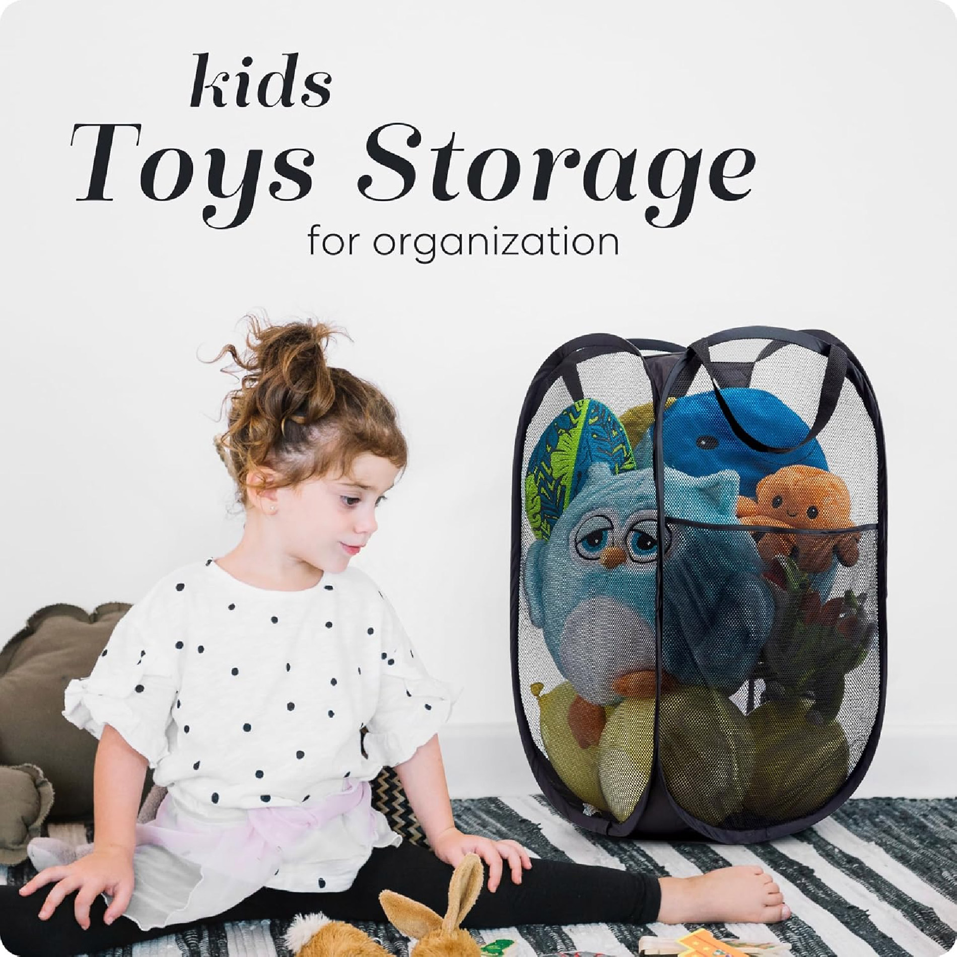 Miniatura 4 de Cesta De Malla Lavandería Ropa Plegable