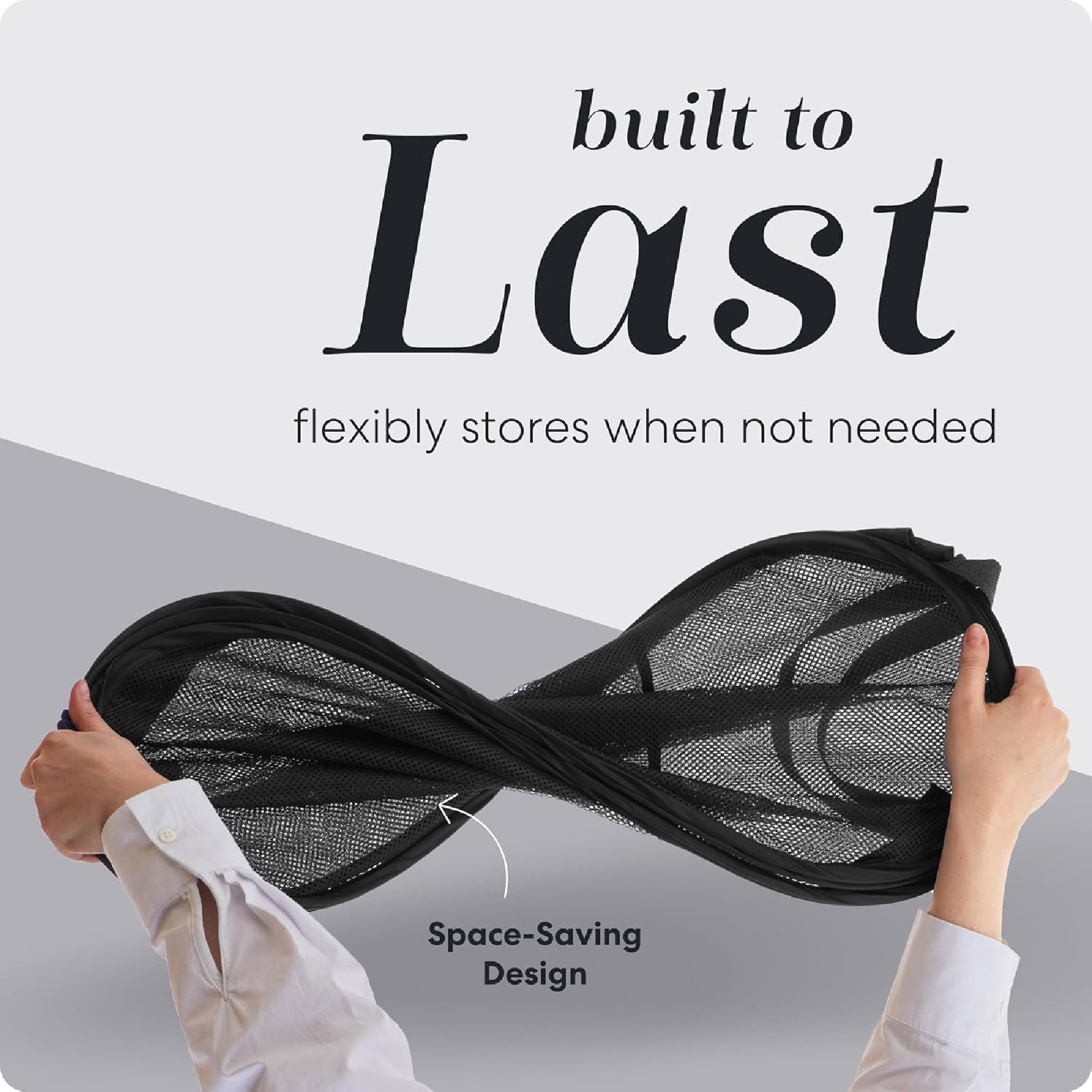 Miniatura 3 de Cesta De Malla Lavandería Ropa Plegable