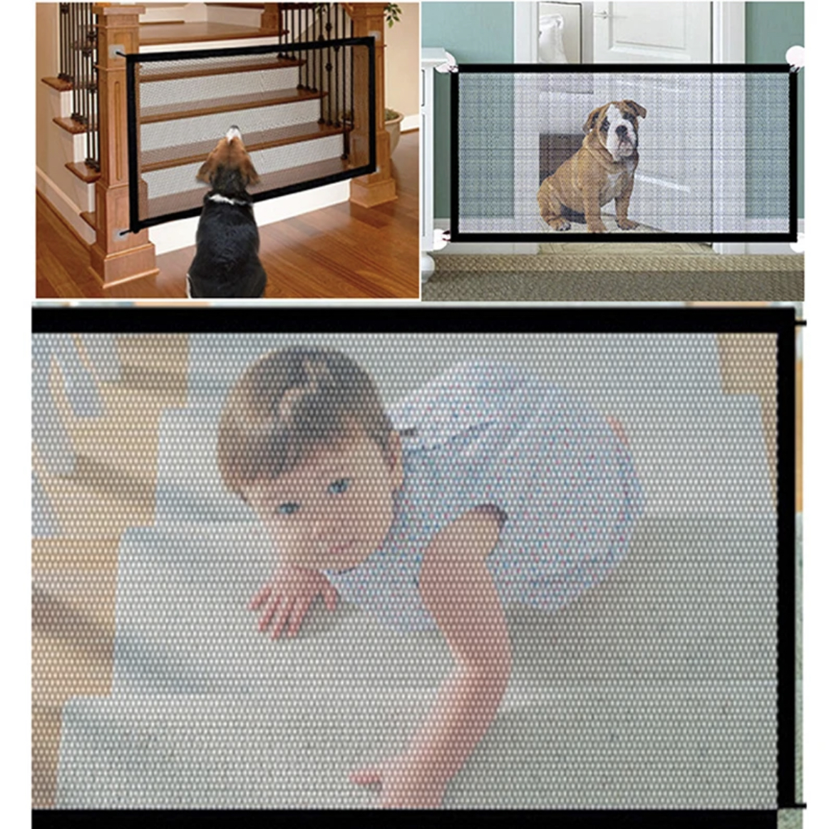 BARRERA MALLA SEGURIDAD MASCOTA BEBE 200