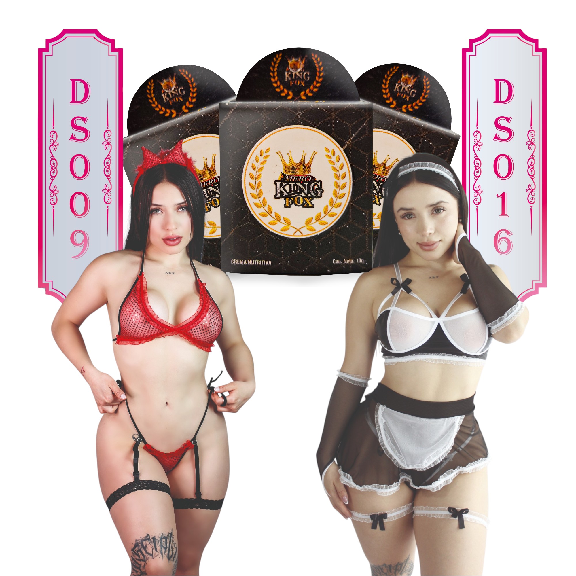 Disfraz Diabla y Mucama + 3Mero king 15g