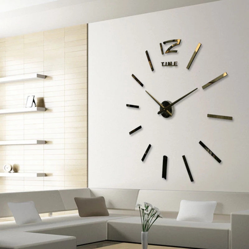 Miniatura 3 de RELOJ 3D TAMAÑO GRANDE 100X100CM NEGRO