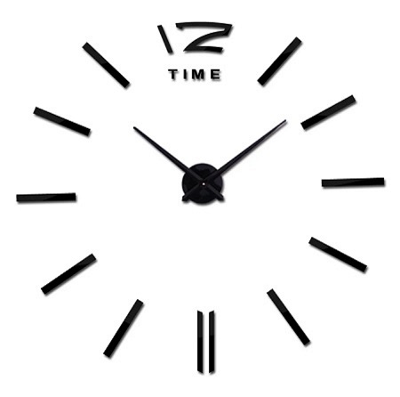 Miniatura 11 de RELOJ 3D TAMAÑO GRANDE 100X100CM NEGRO