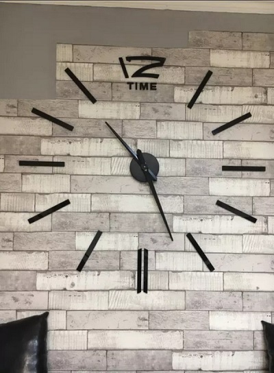 Miniatura 8 de RELOJ 3D TAMAÑO GRANDE 100X100CM NEGRO
