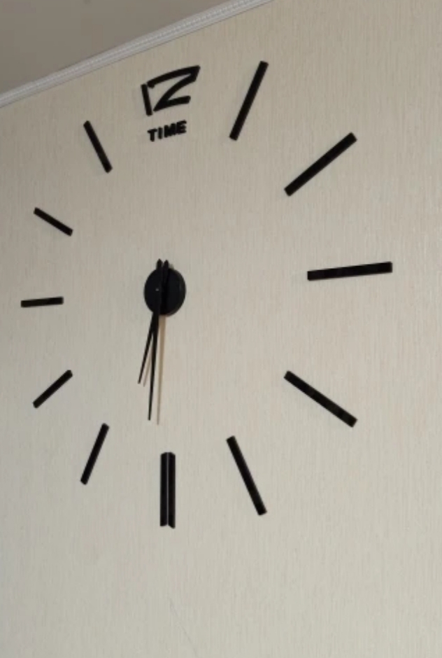 Miniatura 4 de RELOJ 3D TAMAÑO GRANDE 100X100CM NEGRO