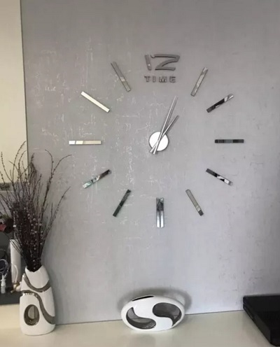 Miniatura 9 de RELOJ GRANDE 100X100CM PLATEADO