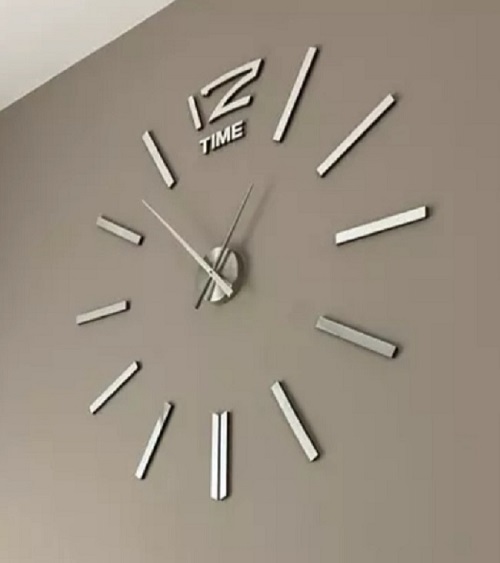 Miniatura 8 de RELOJ GRANDE 100X100CM PLATEADO