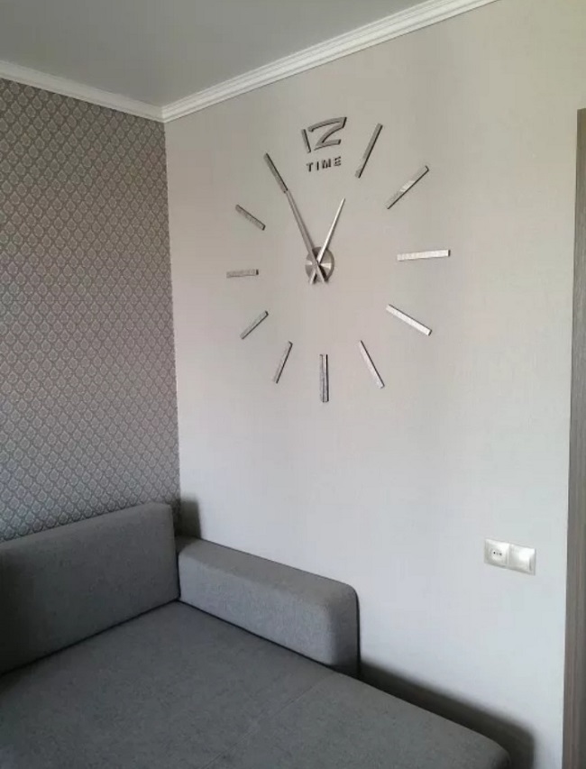 Miniatura 5 de RELOJ GRANDE 100X100CM PLATEADO