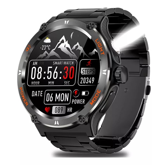 Miniatura 4 de Reloj 3ATM con linterna y brújula.