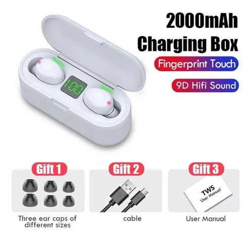 Audífonos Tws F9 Táctil Bluetoo Th 5. 0