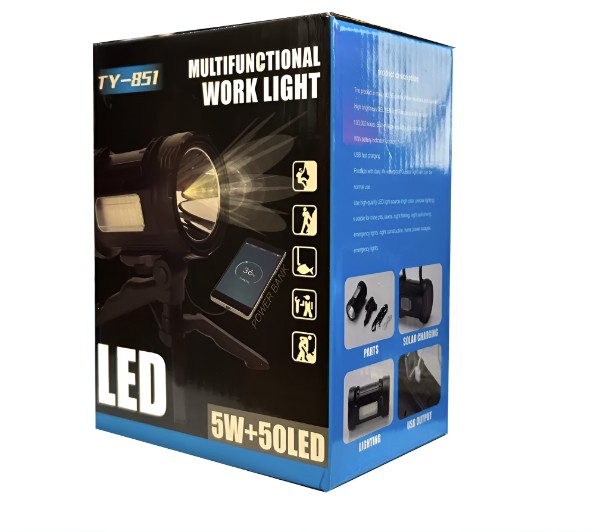 Linterna Solar Recargable USB