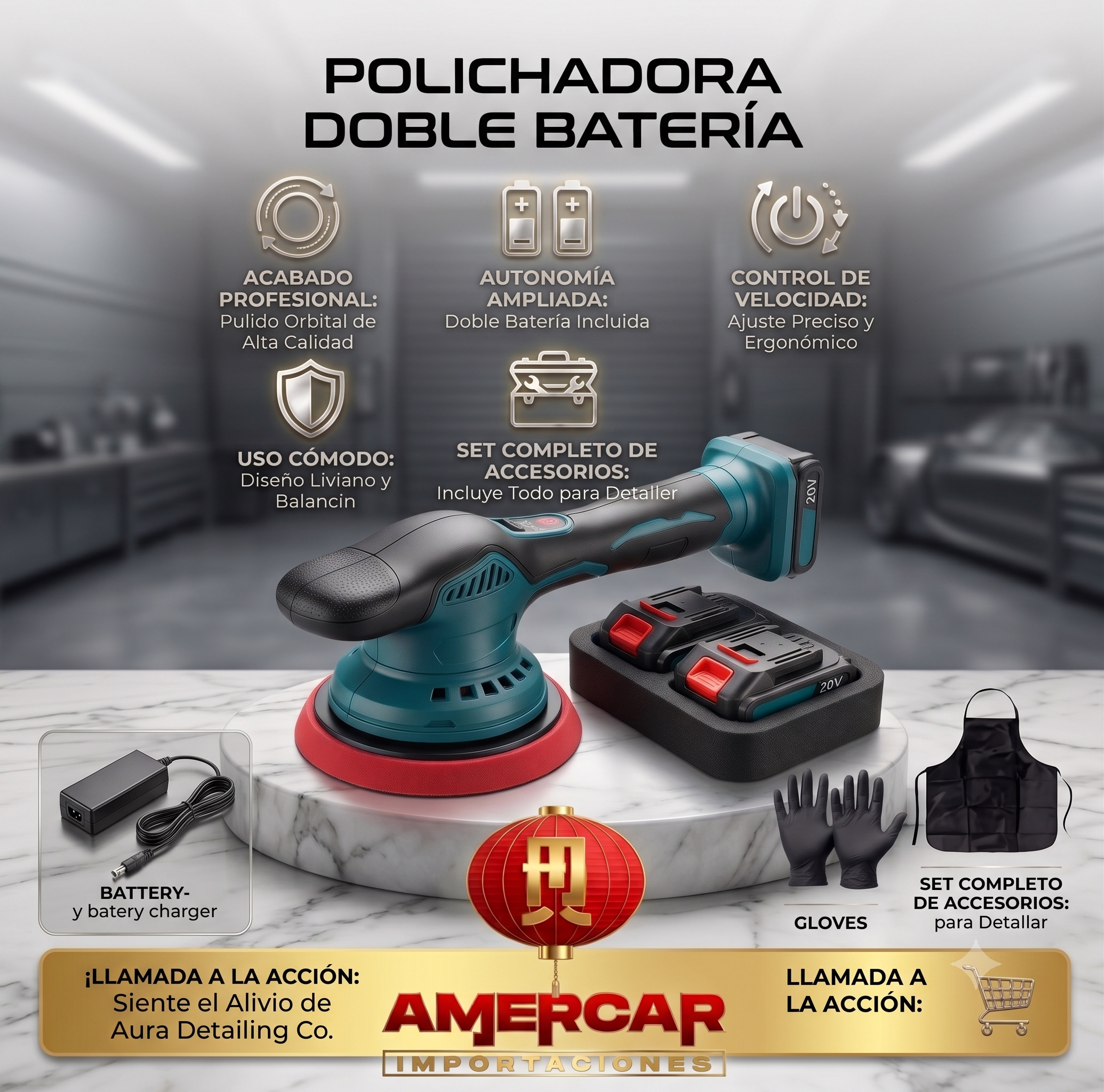 Polichadora Doble Bateria