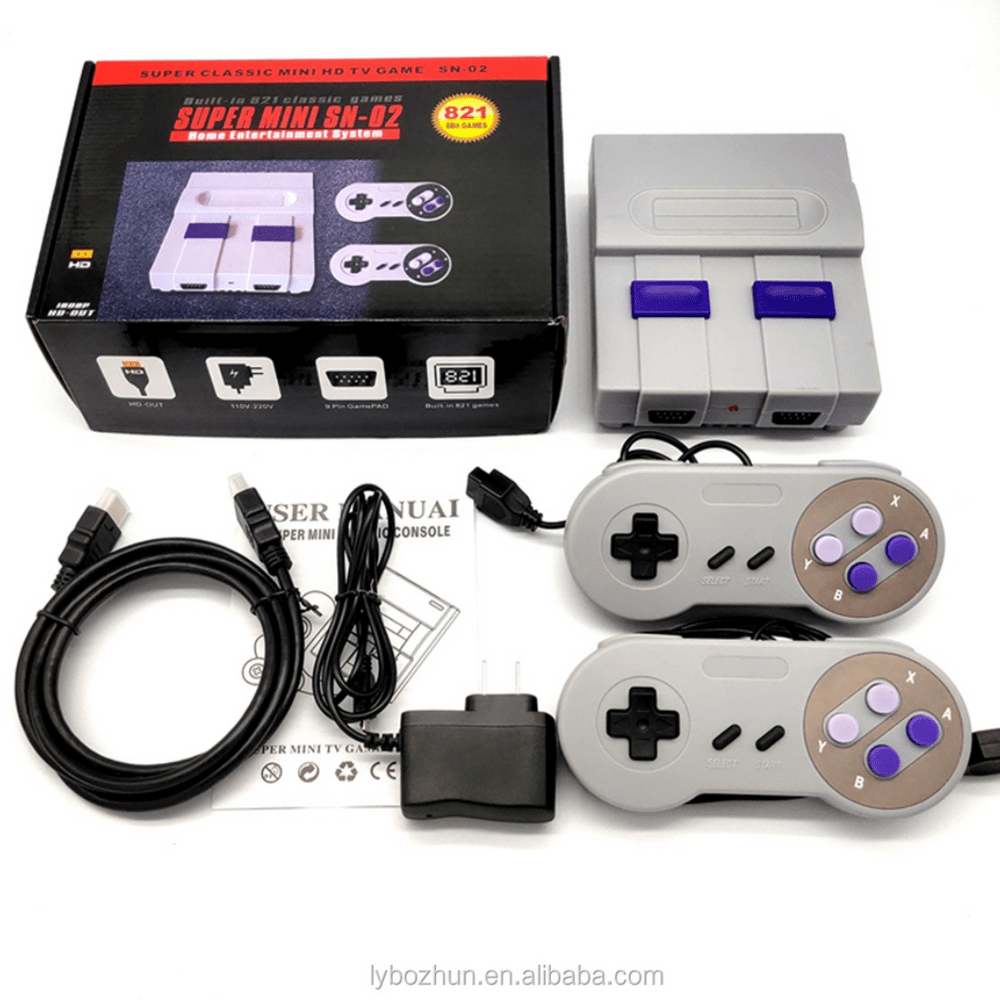 Consola Super Mini 821 Juegos Clásicos