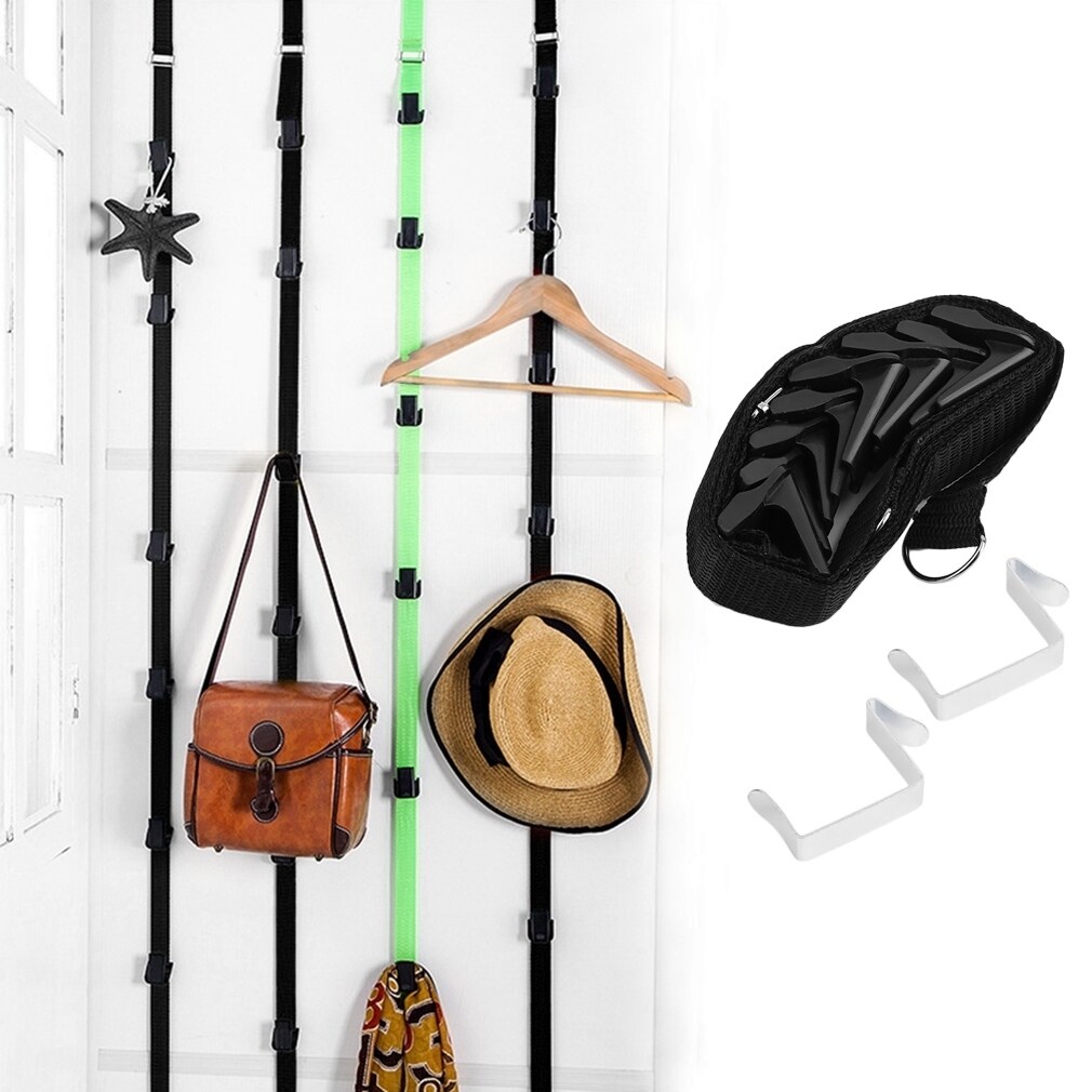 Perchero organizador ajustable de puerta