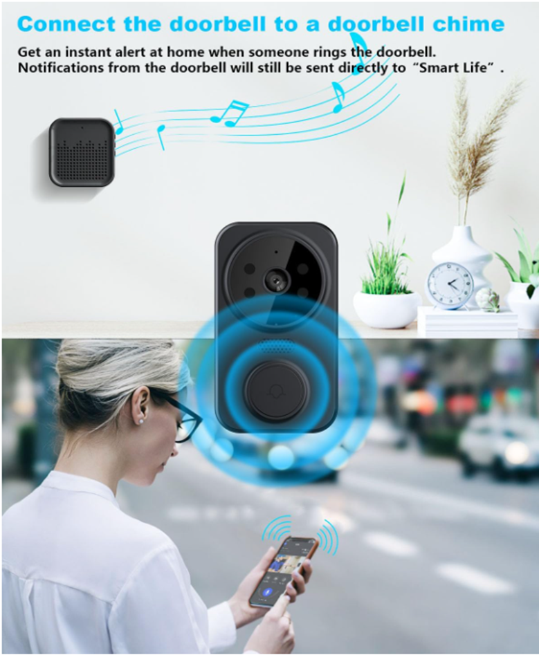 Miniatura 5 de Timbre Digital Con Camara Wifi