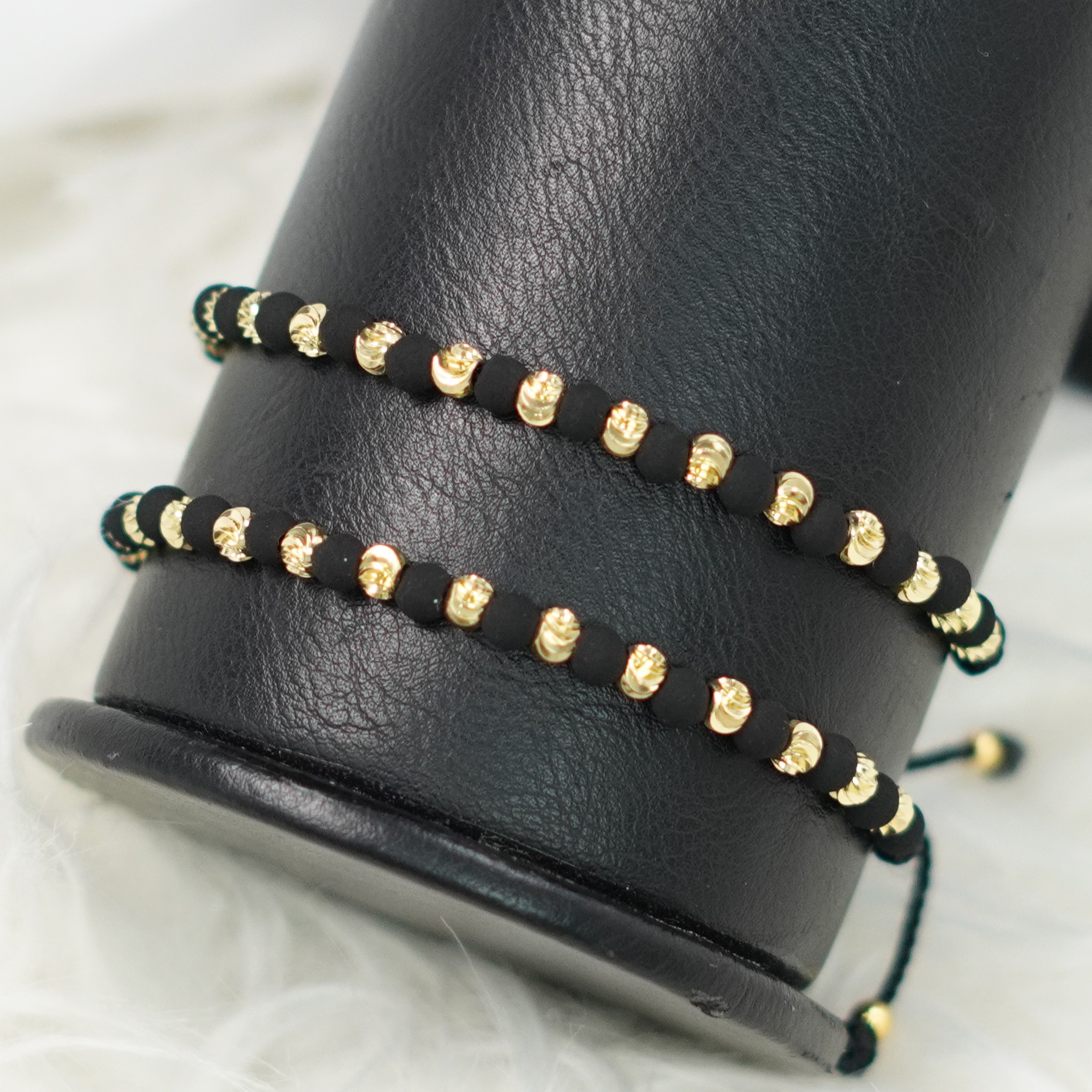 PULSERA 2X1 BALIN DIAMANTADO NEOPRE c/lu