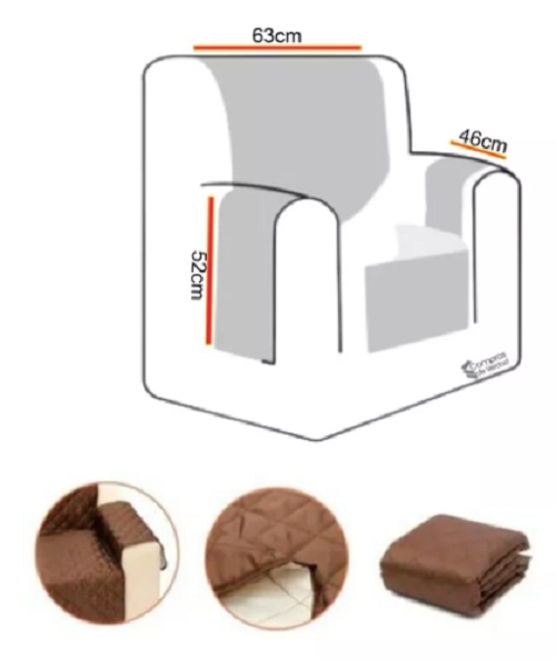 Miniatura 3 de Funda Protector Sofá Mueble 1 Puesto