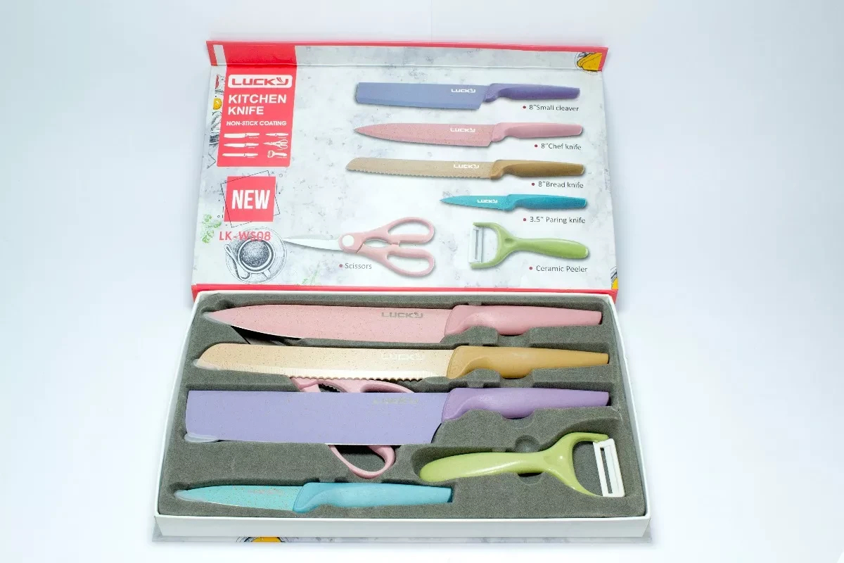 Juego De Cuchillos Luck 6 Piezas Color P