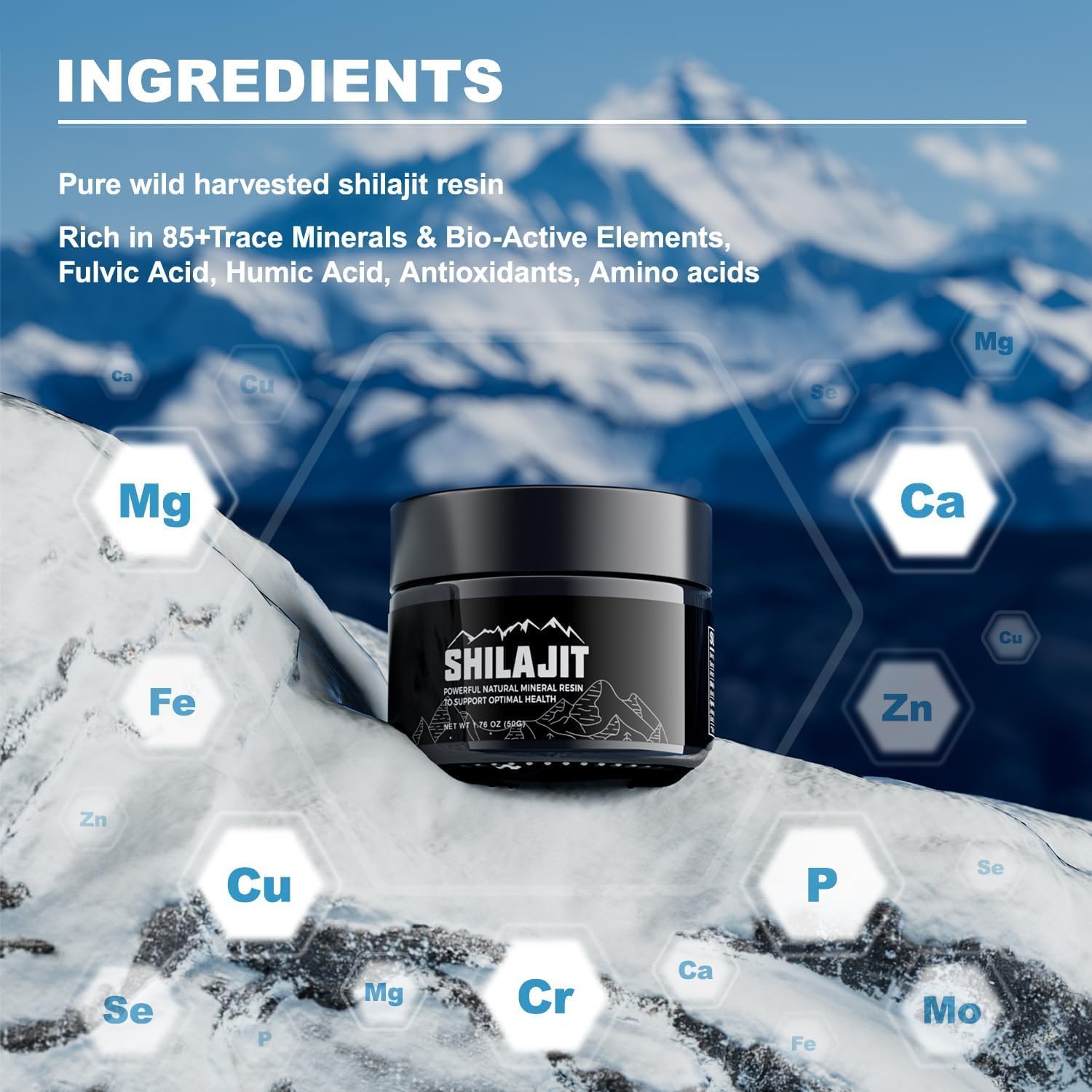 Shilajit Himalaya 85+ Minerales DDD