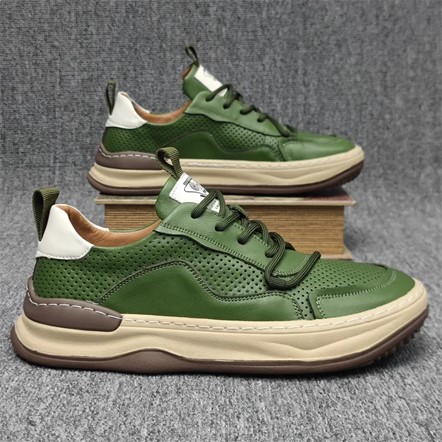 "LUSSO SKOR"Zapatos Casuales Para Hombre BLANCO