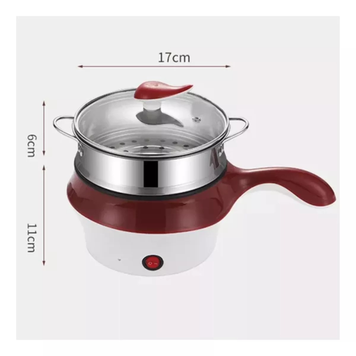 MINI OLLA ELECTRICA COCCION VAPOR 2 EN 1