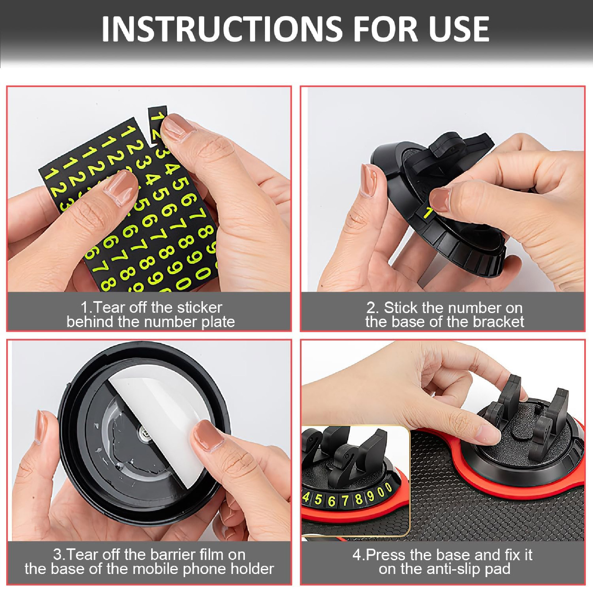 Miniatura 2 de Soporte Holder Celular Alfombrilla Carro