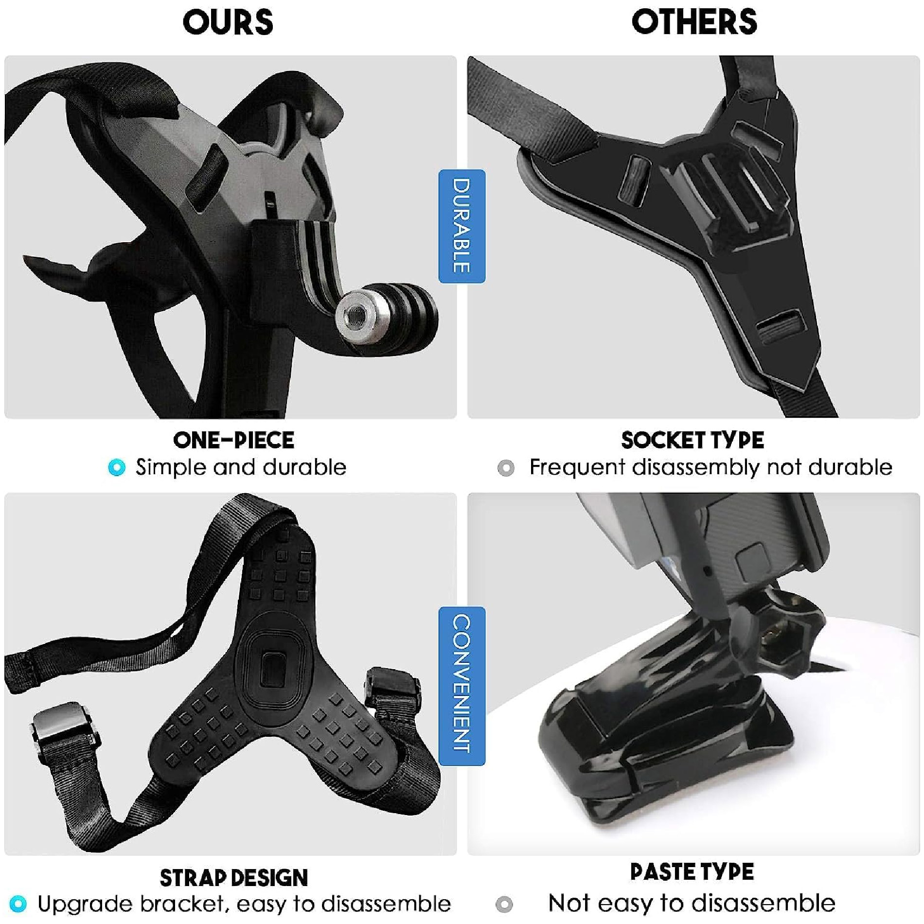 Miniatura 4 de Soporte Holder Go Pro Celular Casco Moto