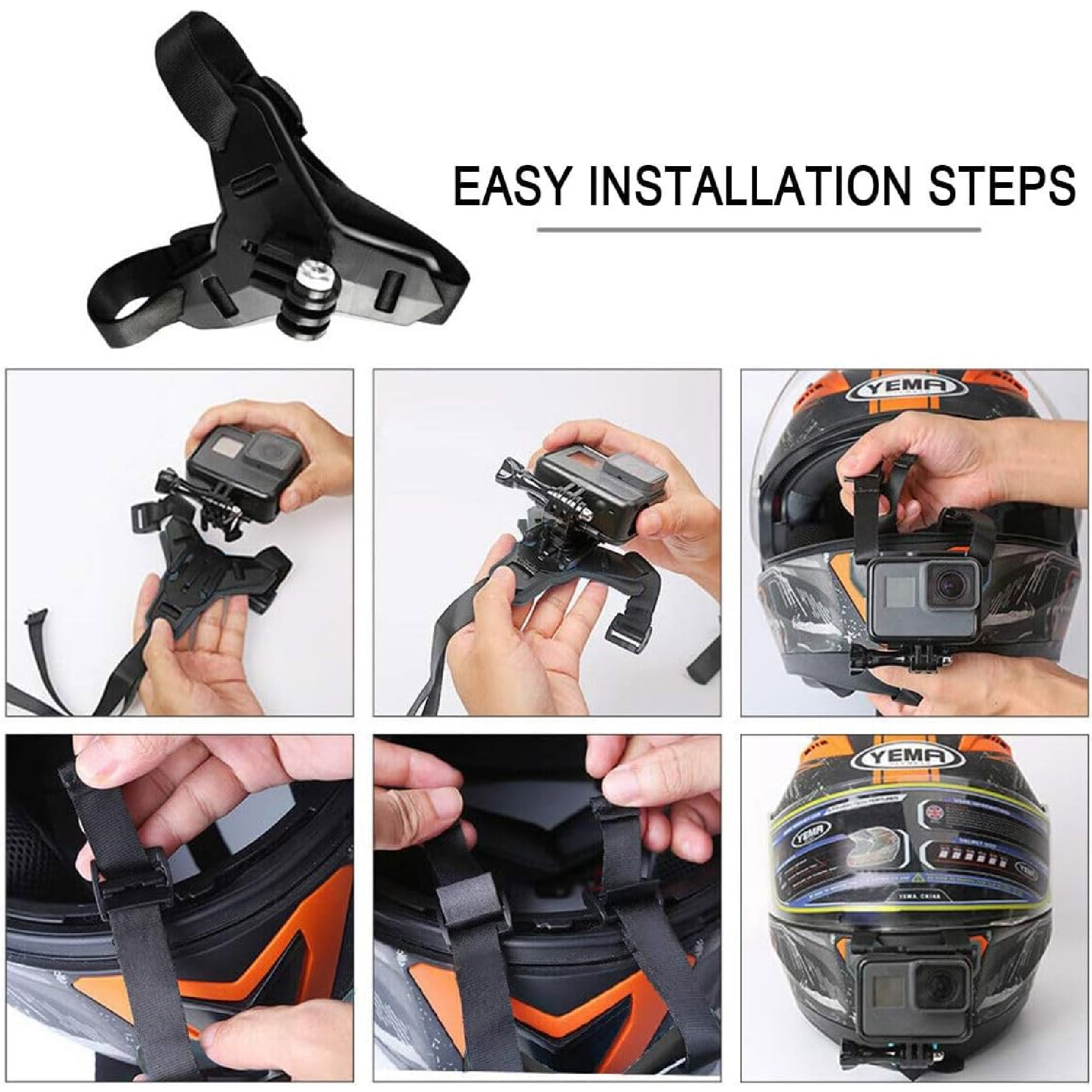Miniatura 2 de Soporte Holder Go Pro Celular Casco Moto